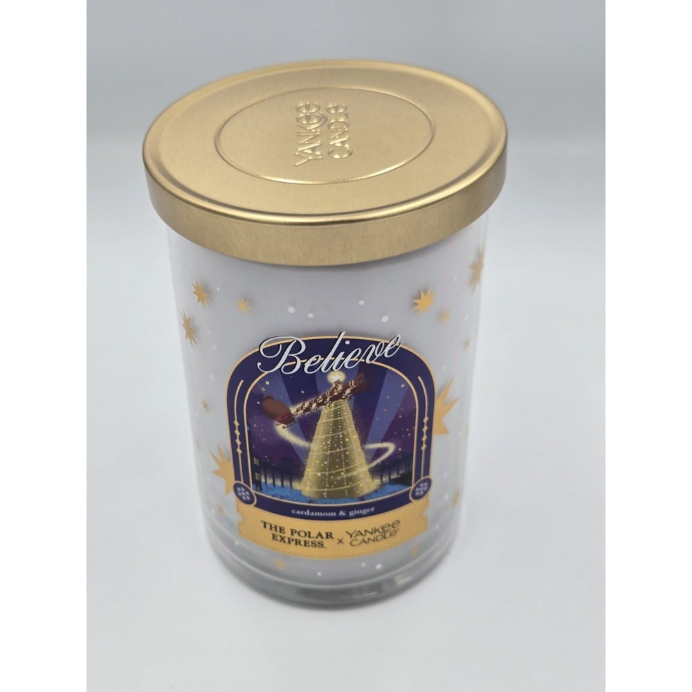 Polar Express Yankee Candle Believe Cardamon & Ginger 20 Oz